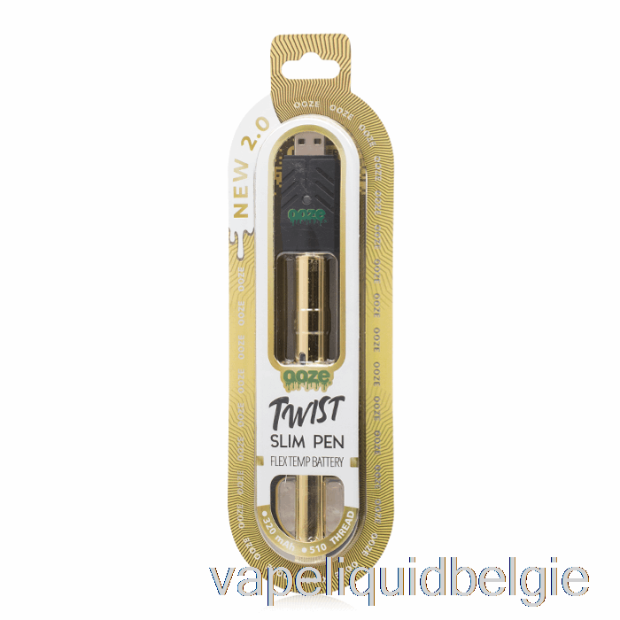 Vape Vloeistof Sijpelt Slanke Twist Pen 2.0 Flex Temp Batterij Lucky Gold